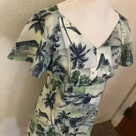 Pomare Honolulu Vintage Hawaii A Line Dress - Picture 2 of 10